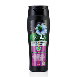 Vatika black seed multivitamin shampoo 400ml for hair fall control and strong shiny healthy hair