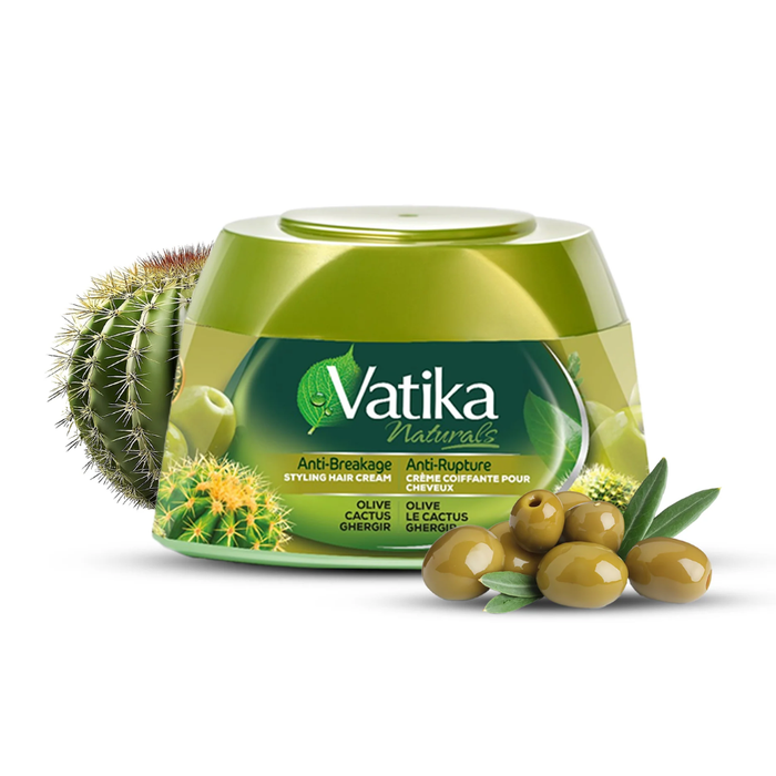 Vatika cactus anti breakage hair cream 210ml for strengthening smooth shiny healthy hair