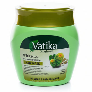 Vatika wild cactus hair mask 500g for deep conditioning repair hydration soft smooth shiny hair