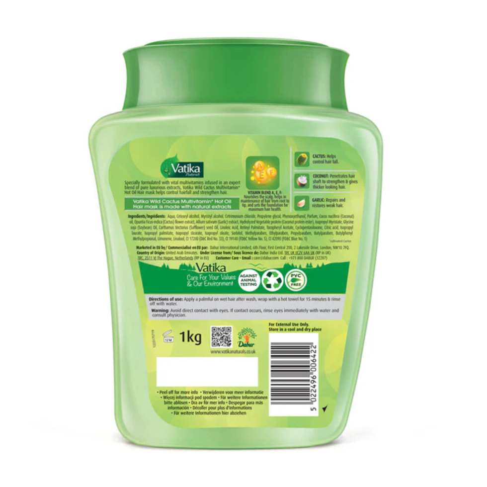 Vatika cactus hair mask for hair fall control deep nourishment soft shiny healthy hair