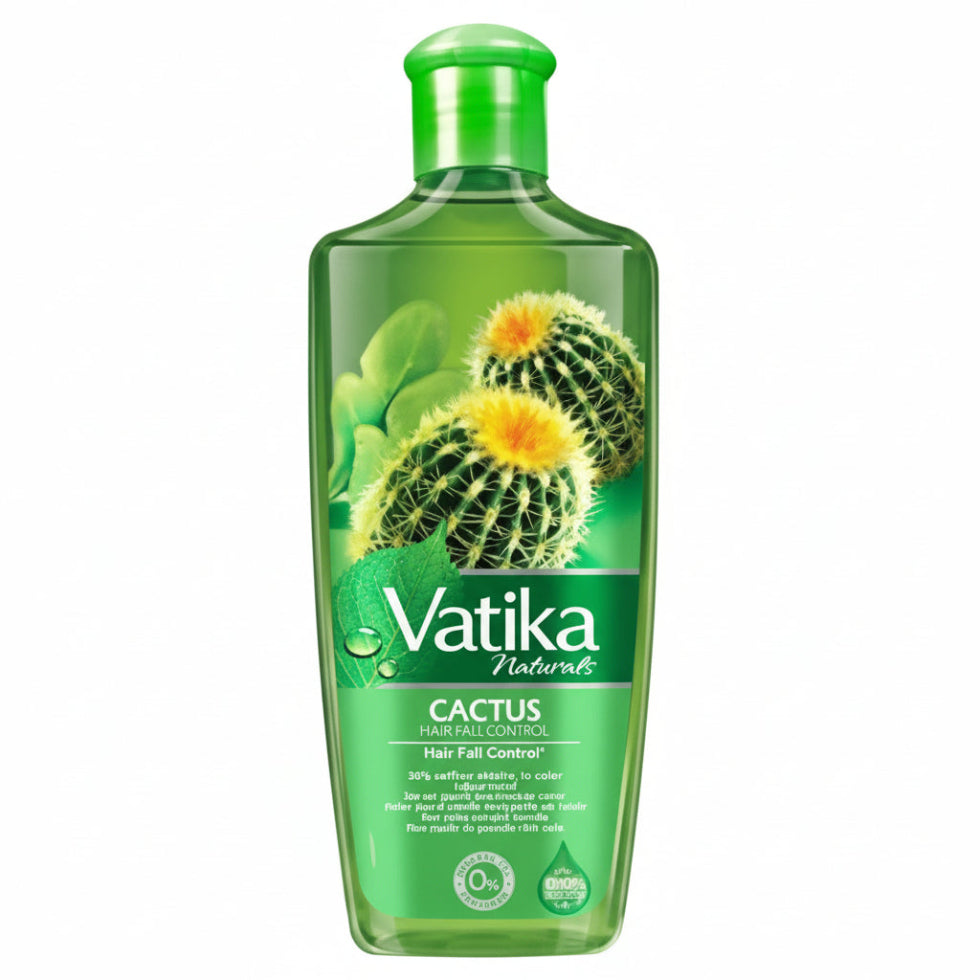 Vatika cactus enriched hair oil 200ml for hydration soft smooth shiny frizz free healthy hair