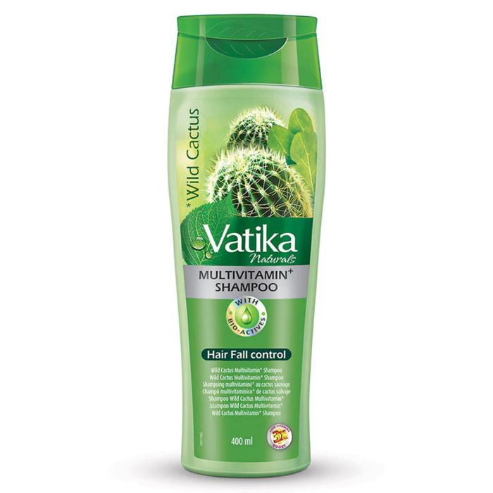 Vatika Naturals Wild Cactus Shampoo 400ml | Moisturize Scalp & Reduce Hair Fall