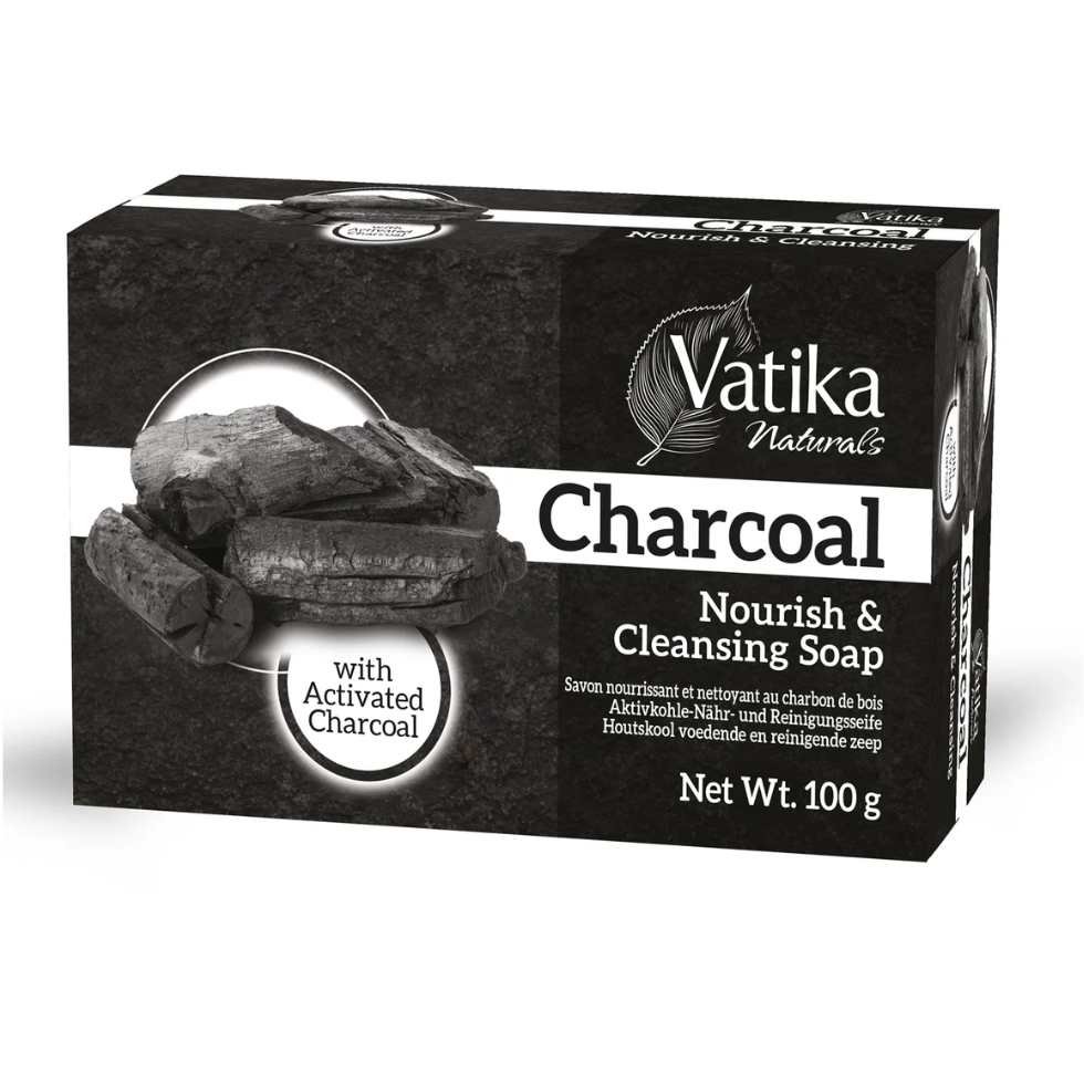 Vatika charcoal soap for deep cleansing detox smooth fresh radiant skin