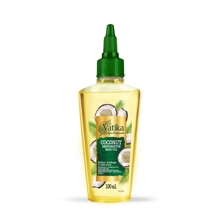 Vatika curls coconut hair oil 100ml for hydration strength frizz control smooth shiny healthy hair