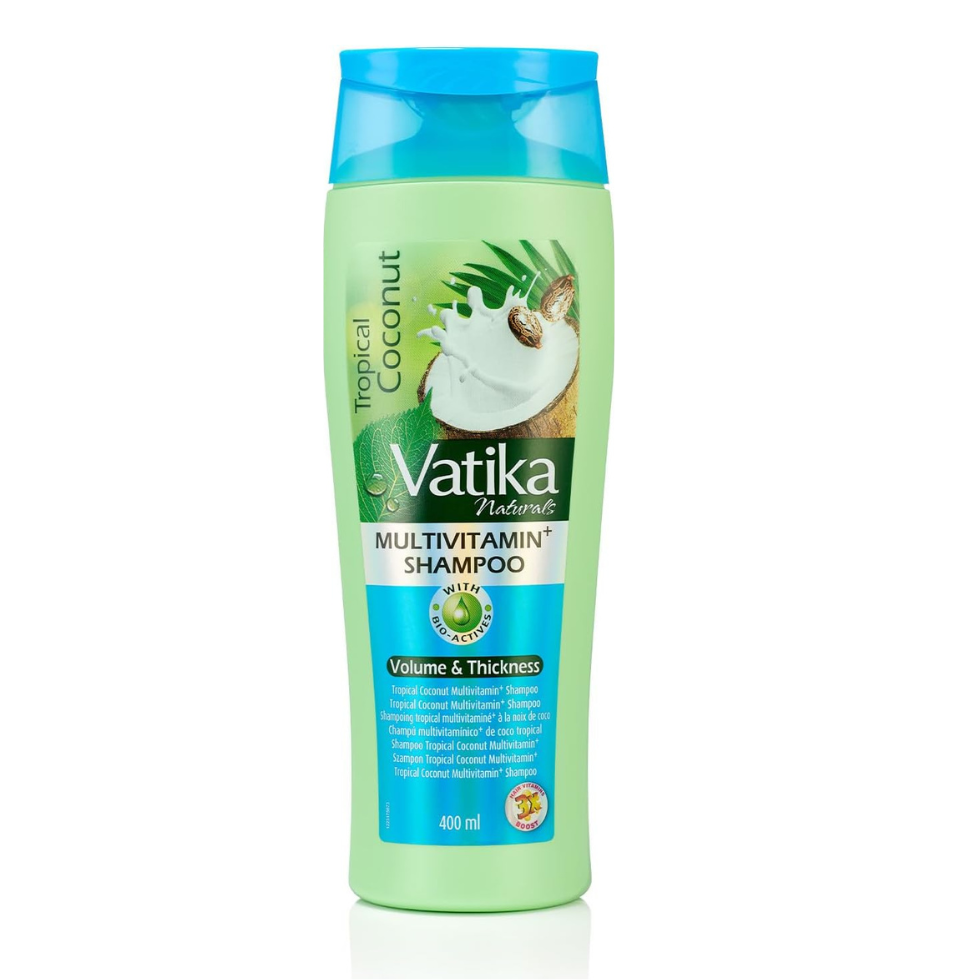Vatika coconut multivitamin shampoo 400ml for soft smooth shiny hydrated healthy hair