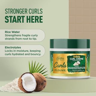 Vatika curls aquaboost curl creme 227g for hydrated defined frizz free soft bouncy curls
