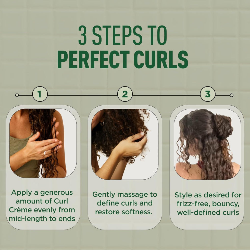 Vatika curls aquaboost curl creme 227g for hydrated defined frizz free soft bouncy curls
