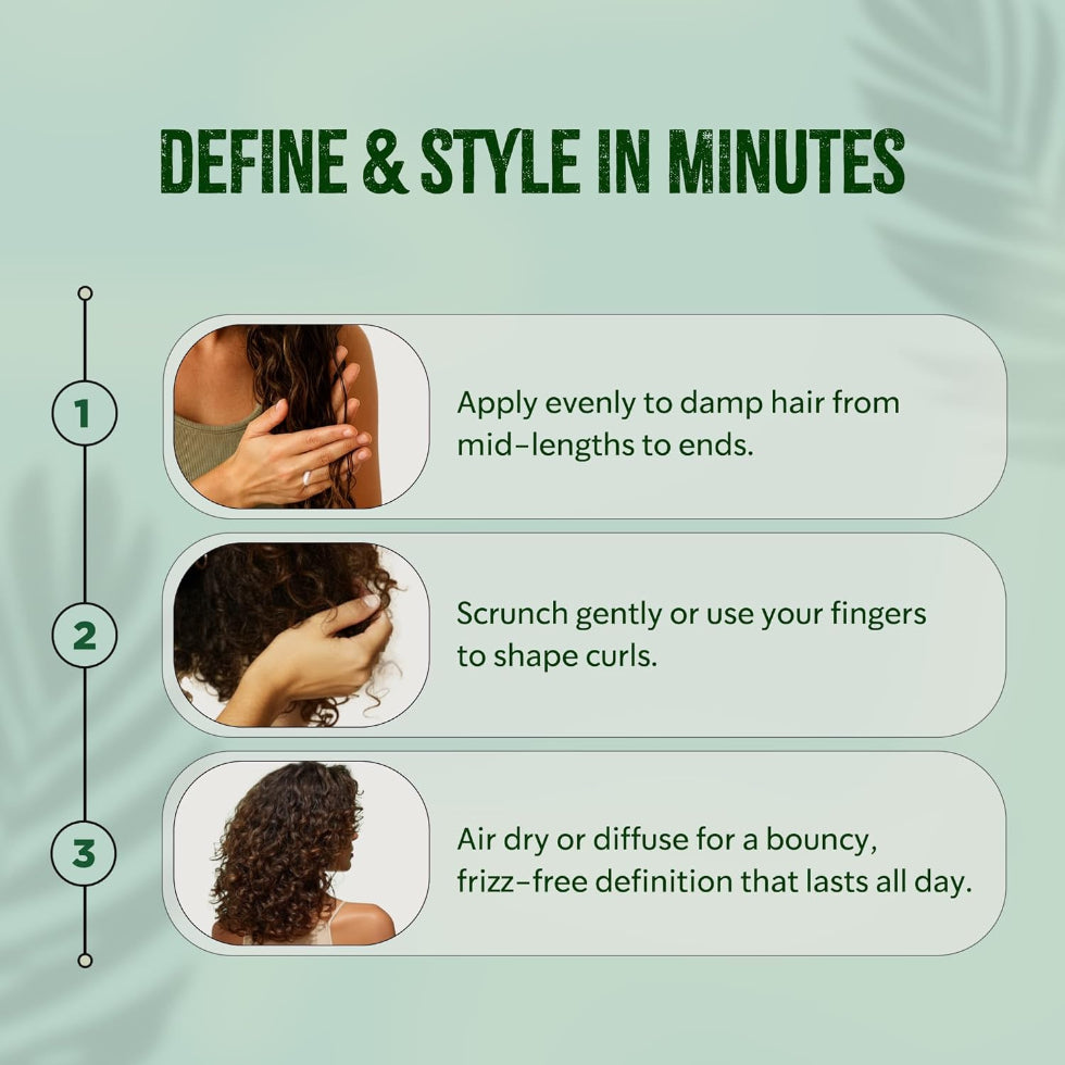 Vatika curls aquaboost curl defining mousse 207ml for hydrated frizz free bouncy defined curls
