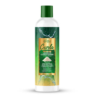 Vatika curls aquaboost leave in conditioner 370ml for hydrated smooth frizz free defined curls
