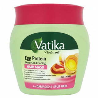 vatika egg protein hair mask 500g repair strengthen deep condition hair treatment herbal protein care mask