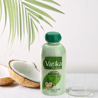 Vatika enriched coconut hair oil 150ml for repair strength shine smooth healthy hair
