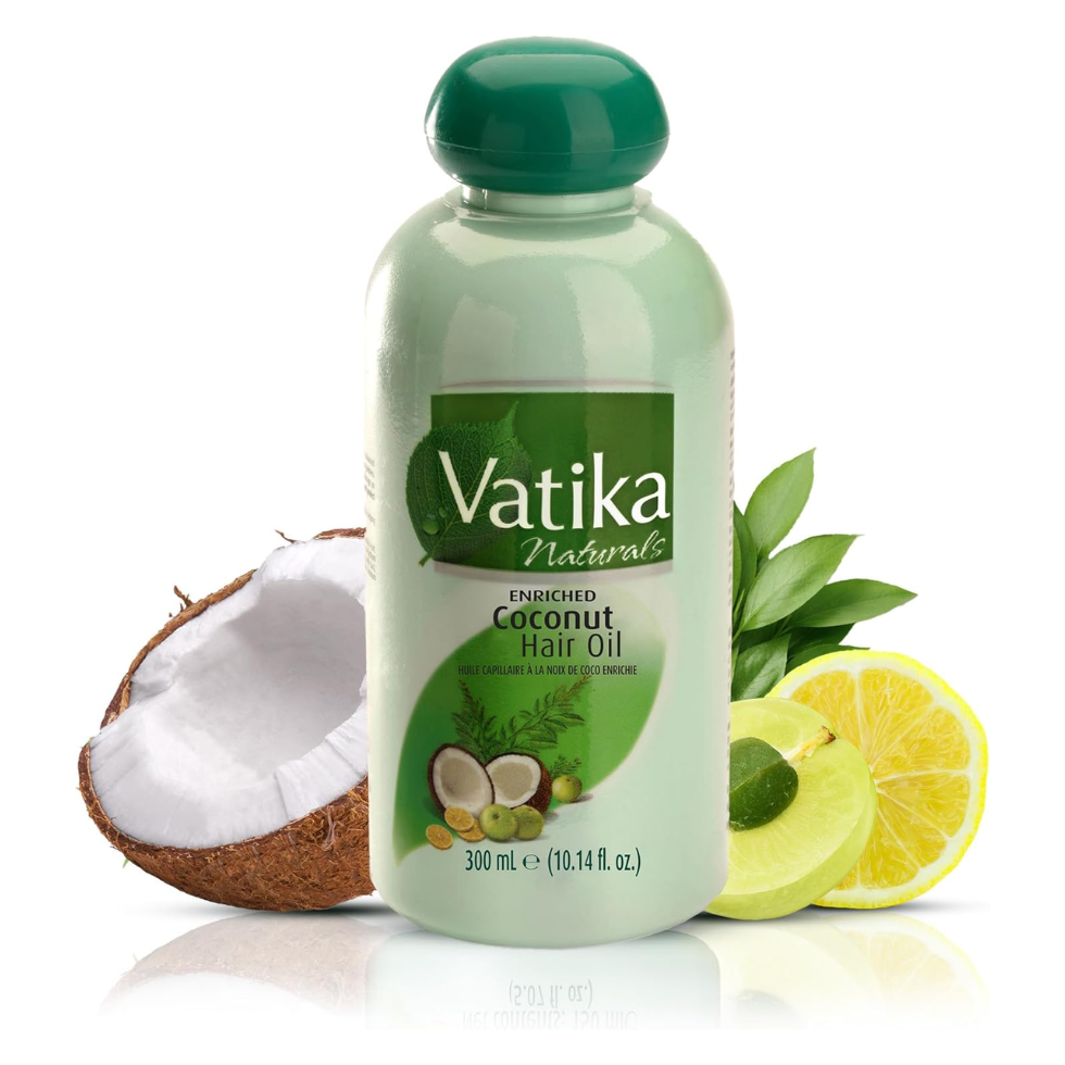 Vatika enriched coconut hair oil 300ml for repair strength shine smooth healthy hair