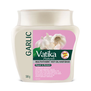 Vatika garlic hair mask multivitamin for repairing damaged hair and soft smooth shiny results
