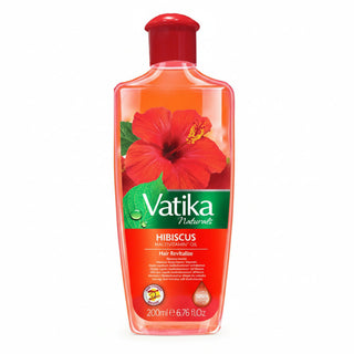 Vatika hibiscus multivitamin hair oil 200ml for strong smooth shiny frizz free healthy hair growth
