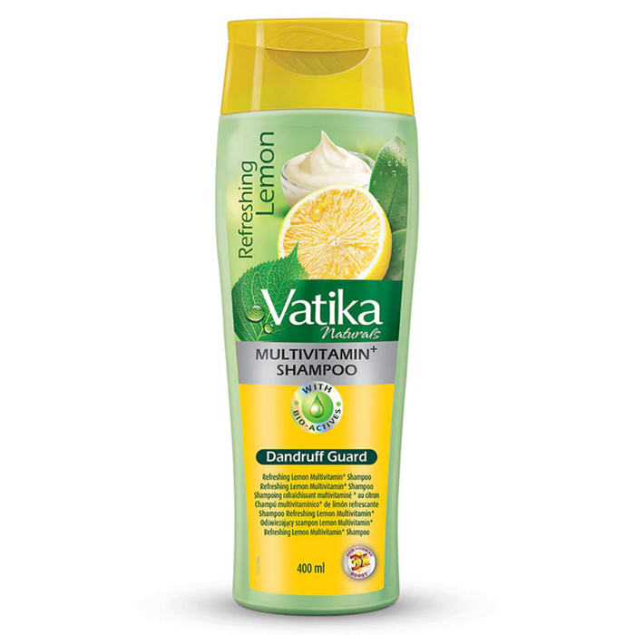 Vatika Naturals Refreshing Lemon Shampoo 400ml | Dandruff Control & Fresh Hair
