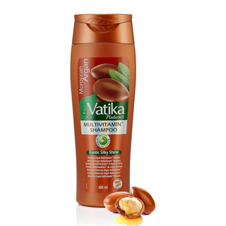 Vatika Moroccan argan shampoo 400ml for dry hair moisture anti breakage soft smooth shiny hair