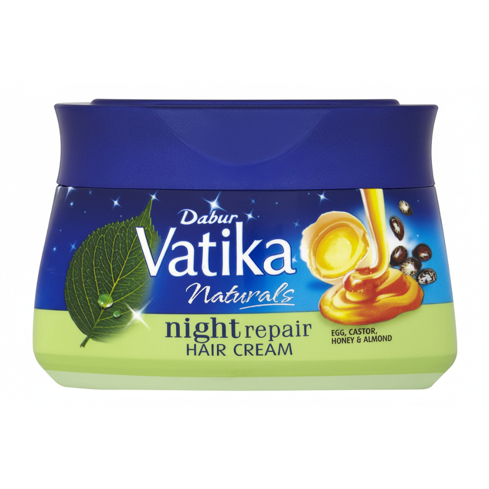 Vatika night repair hair cream 140ml for overnight nourishment soft smooth shiny healthy hair