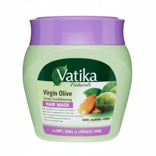 Vatika virgin olive hair mask 500g for deep conditioning hydration smooth soft shiny frizz free hair