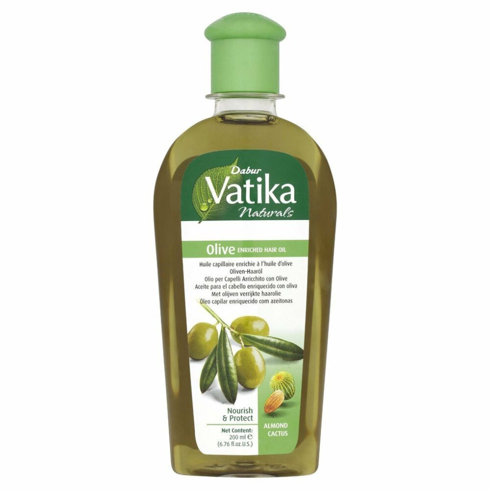Vatika olive enriched hair oil 200ml for deep nourishment soft smooth shiny frizz free healthy hair