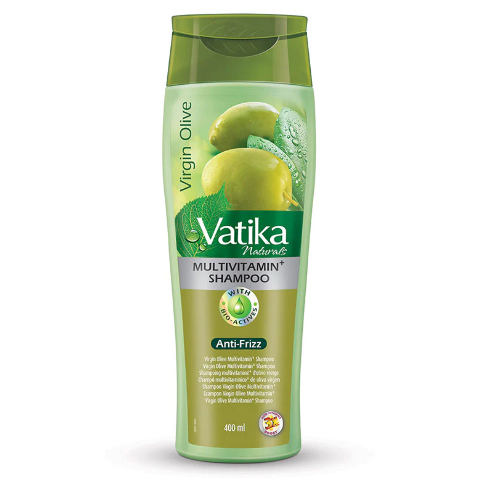 Vatika olive multivitamin shampoo for smooth frizz free soft shiny healthy hair