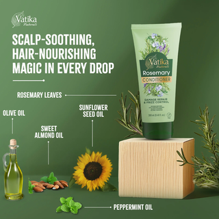 Vatika rosemary conditioner 280ml for hydrating strengthening smooth shiny healthy hair
