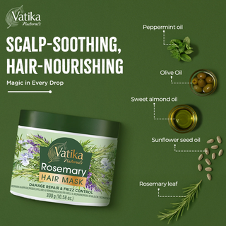 Vatika rosemary hair mask 300ml for deep hydration strength smooth shiny healthy hair
