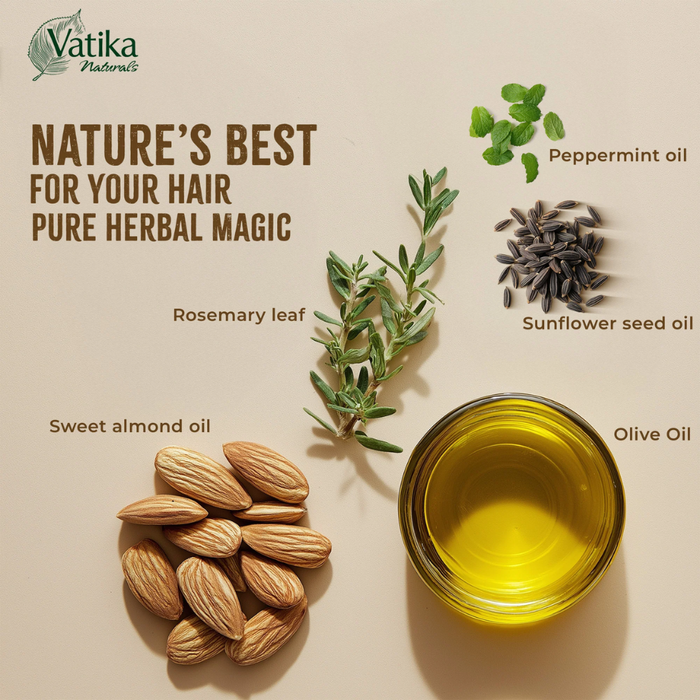 Vatika rosemary hair oil 100ml for nourishing strengthening smooth shiny healthy hair