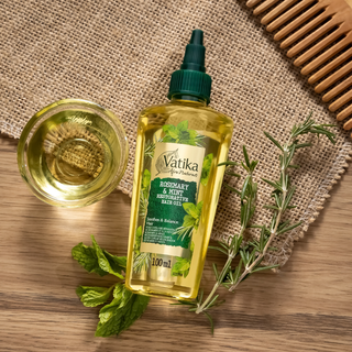 Vatika curls rosemary mint hair oil 100ml for scalp care refresh smooth shiny healthy hair