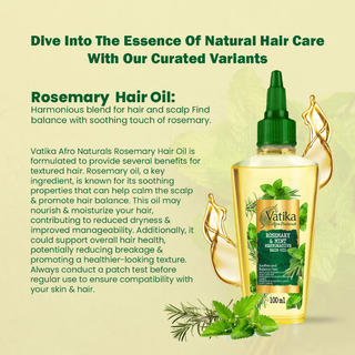 Vatika curls rosemary mint hair oil 100ml for scalp care refresh smooth shiny healthy hair