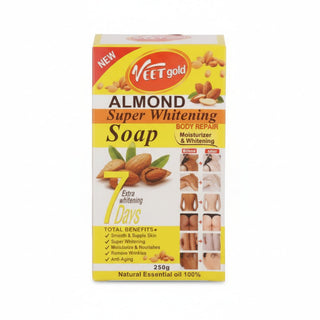 Veet Gold almond whitening soap for brightening and moisturizing smooth glowing skin