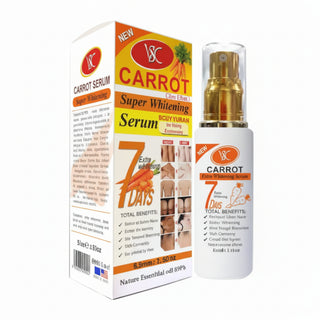Veet Gold carrot whitening serum for brightening skin and reducing dark spots evenly