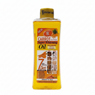 Veet Gold carrot whitening oil for brightening nourishing and smooth glowing skin care