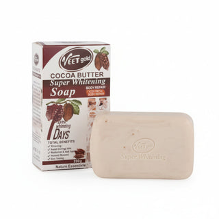 Veet Gold cocoa butter whitening soap for brightening and moisturizing smooth skin