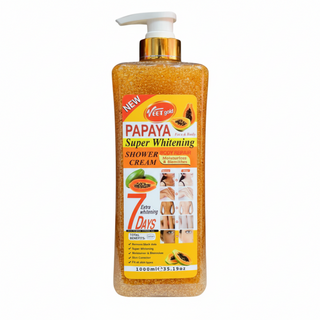 Veet Gold papaya whitening shower cream for 7 days brightening and smooth skin care