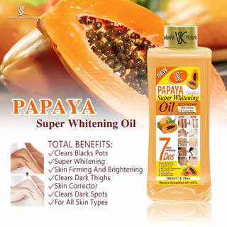 Veet Gold papaya whitening oil for brightening glow in 7 days and smooth skin care
