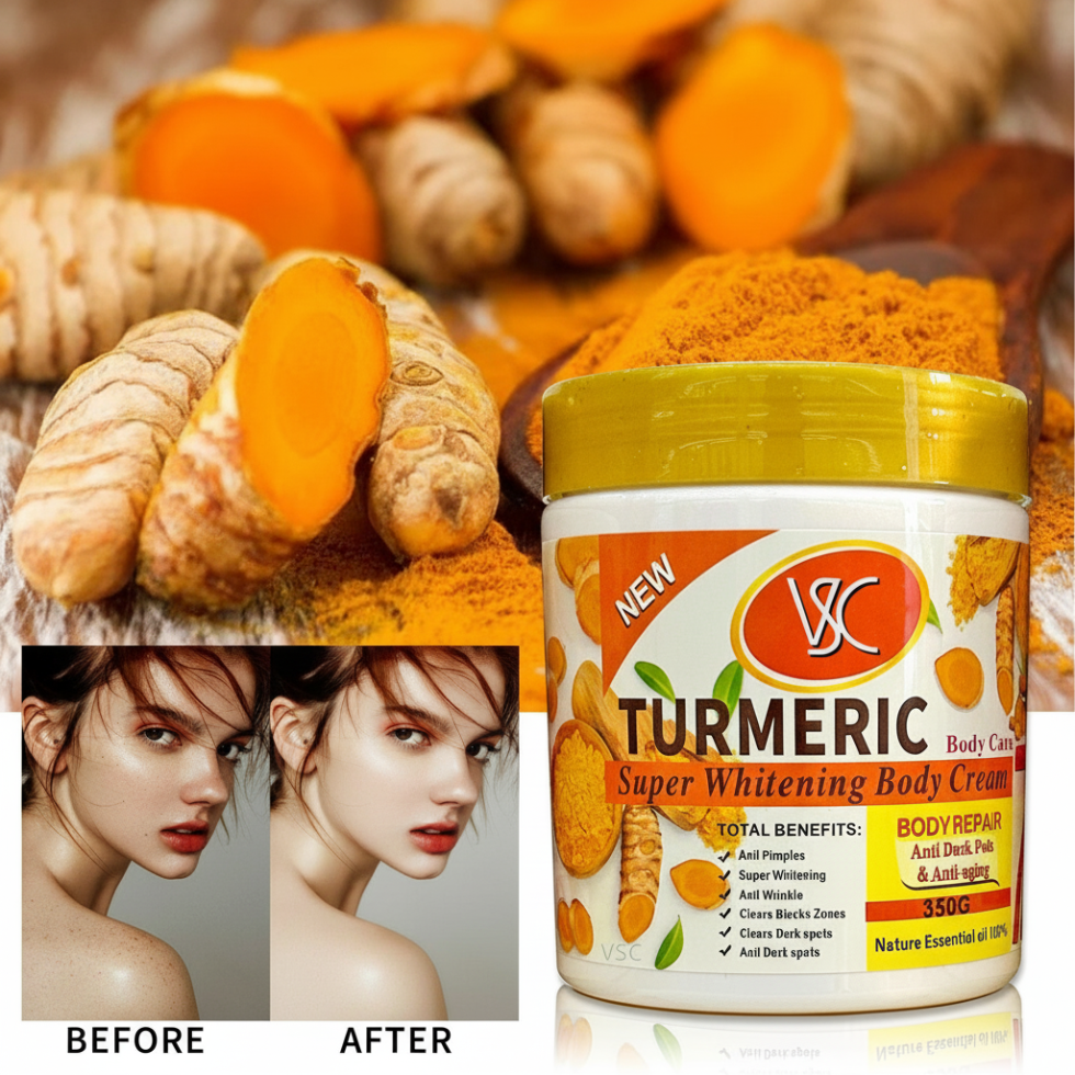 Veet Gold turmeric body cream for brightening moisturizing and smooth glowing skin care