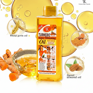 Veet Gold turmeric whitening oil for dark spot and anti aging skin repair glow care