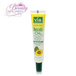 Via Natural Ultra Care Avocado Oil 1.5oz| Moisturizing Oil For Hair, Scalp & Body