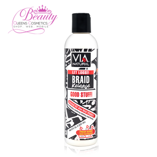 Via Natural Freestyle Braid Detangler 8oz | Coconut Oil & Aloe Vera for Frizz-Free Braids