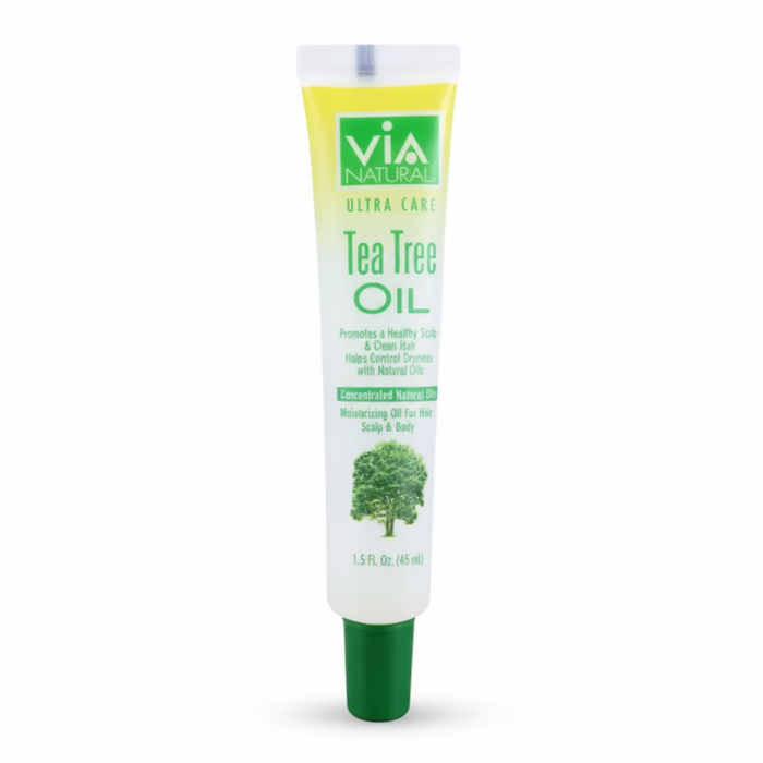 Via natural ultra care tea tree oil 1.5 fl oz hydrates and purifies hair scalp and body