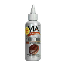 via natural 104 natural brown semi permanent hair colour 4oz ammonia free soft brown hair dye for natural shiny salon look