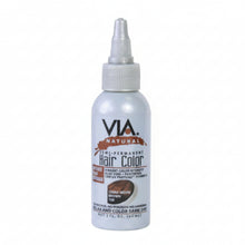 via natural 108 china moon brown semi permanent hair colour 4oz ammonia free cool brown hair dye for shiny natural salon look