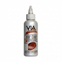 via natural 110 copper brown semi permanent hair colour 4oz ammonia free warm copper brown hair dye for shiny natural salon look