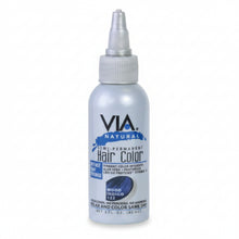 via natural 122 mood indigo semi permanent hair colour 4oz ammonia free deep indigo blue hair dye for shiny vibrant salon look