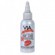 via natural 60 sunset red semi permanent hair colour 4oz ammonia free vibrant red hair dye for shiny bold salon look