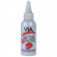 via natural 62 bright red semi permanent hair colour 4oz ammonia free intense red hair dye for shiny vibrant salon look