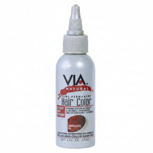 via natural 86 bordeaux semi permanent hair colour 4oz ammonia free deep wine red hair dye for shiny vibrant salon look