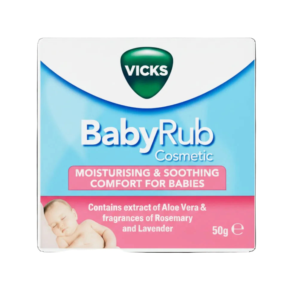 vicks babyrub 50g gentle soothing balm for babies moisturizing calming baby care cream soft delicate skin comfort product