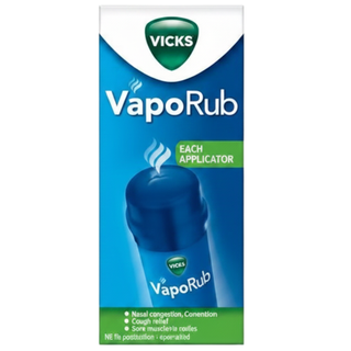 vicks vaporub easy applicator 4 in 1 50ml cold cough relief balm congestion chest rub soothing menthol eucalyptus breathing relief product