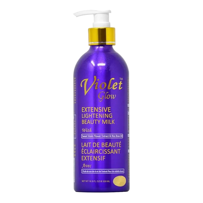 violet glow beauty milk 500ml brightening even tone care hydrating body lotion smooth radiant skin milk
